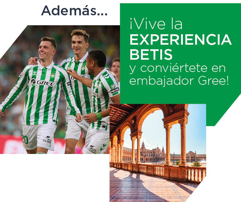 Vive la experiencia Betis y conciértete en embajador Gree